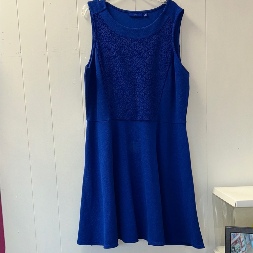 Apt. 9 Vibrant Blue Textured Mini Dress